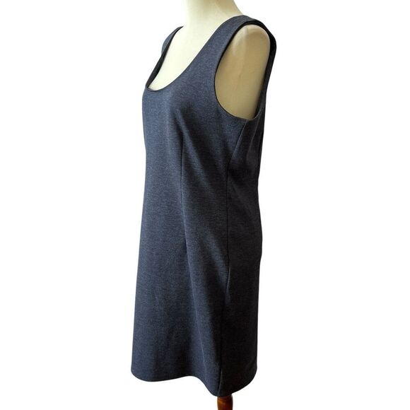 ORB SHEATH DRESS LG SLEEVELESS CAREER CASUAL MINIMALIST BACK ZIP OFFICE CHIC - Picture 3 of 12